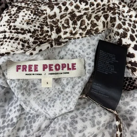 Free People Duster Cardigan Womens Small Wild Nights Snakeskin Snake Print Open - Picture 3 of 12